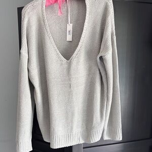 Náti Abbott Gray Knit Sweater